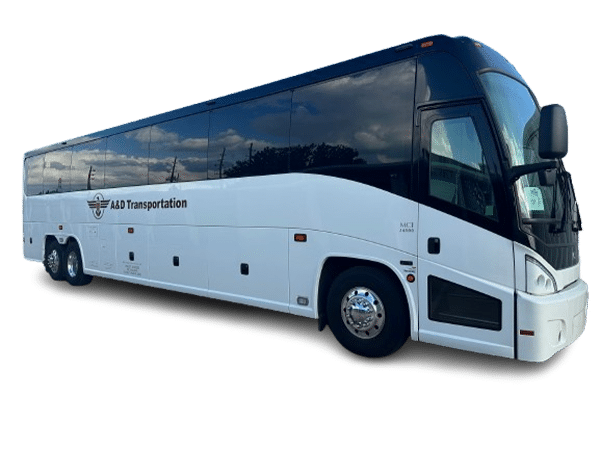 Motor coach bus for large group transportation from Brampton